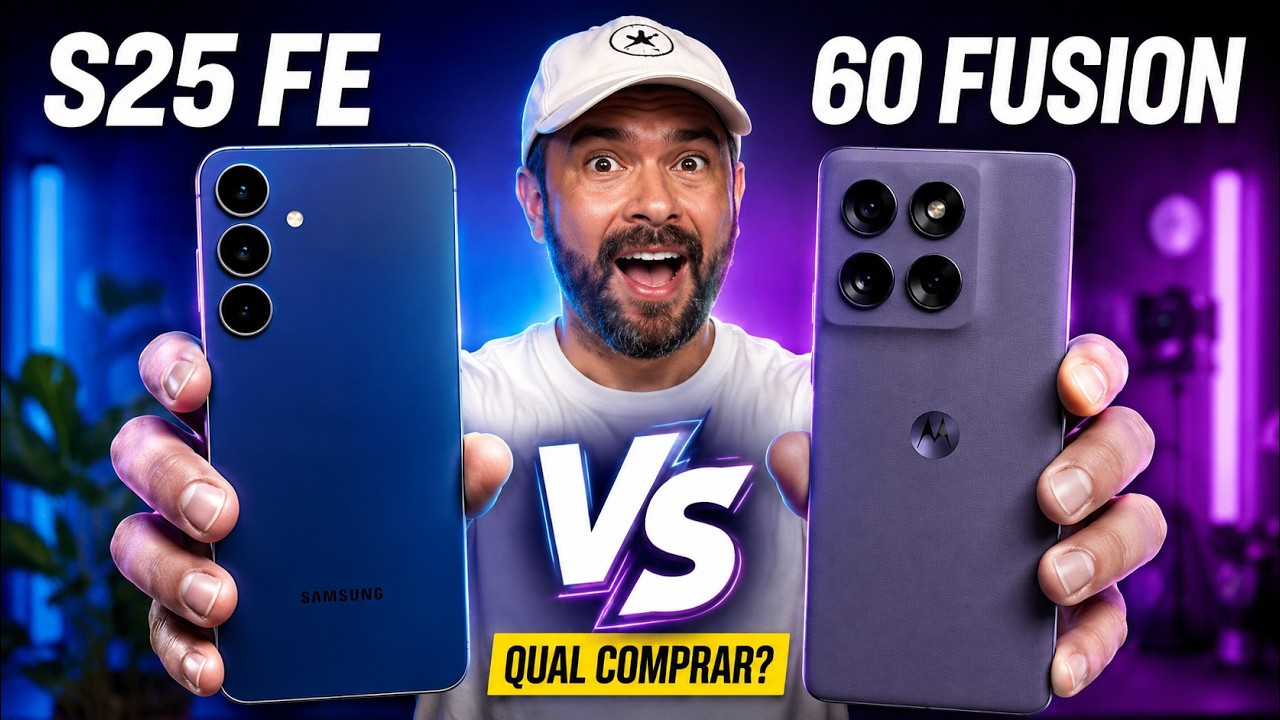 GALAXY S25 FE vs EDGE 60 FUSION quem GANHA essa BATALHA?!
