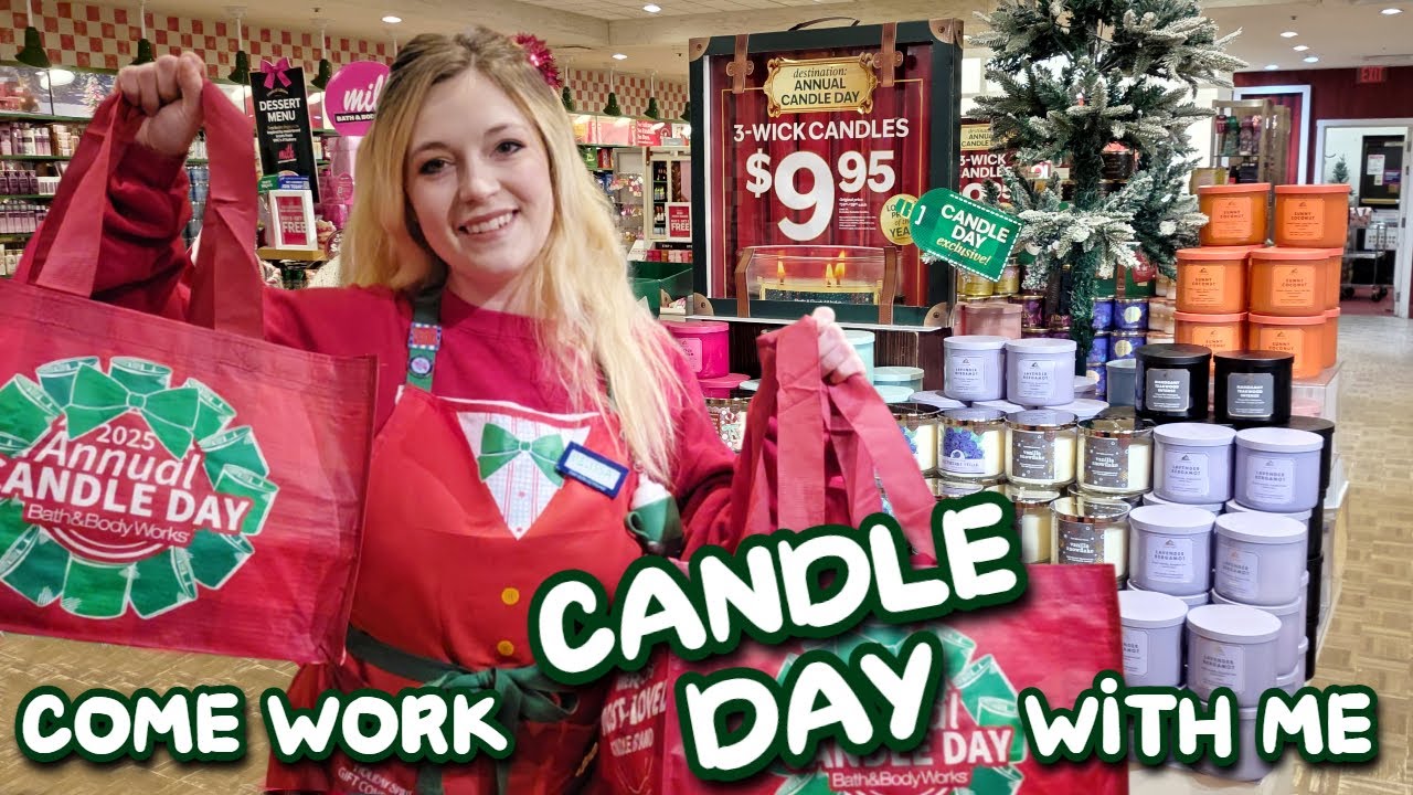 ПРИХОДИТЕ КО МНЕ НА РАБОТУ: ДЕНЬ СВЕЧЕЙ в Bath & Body Works 🕯️ Экскурсия по магазину перед открыт...