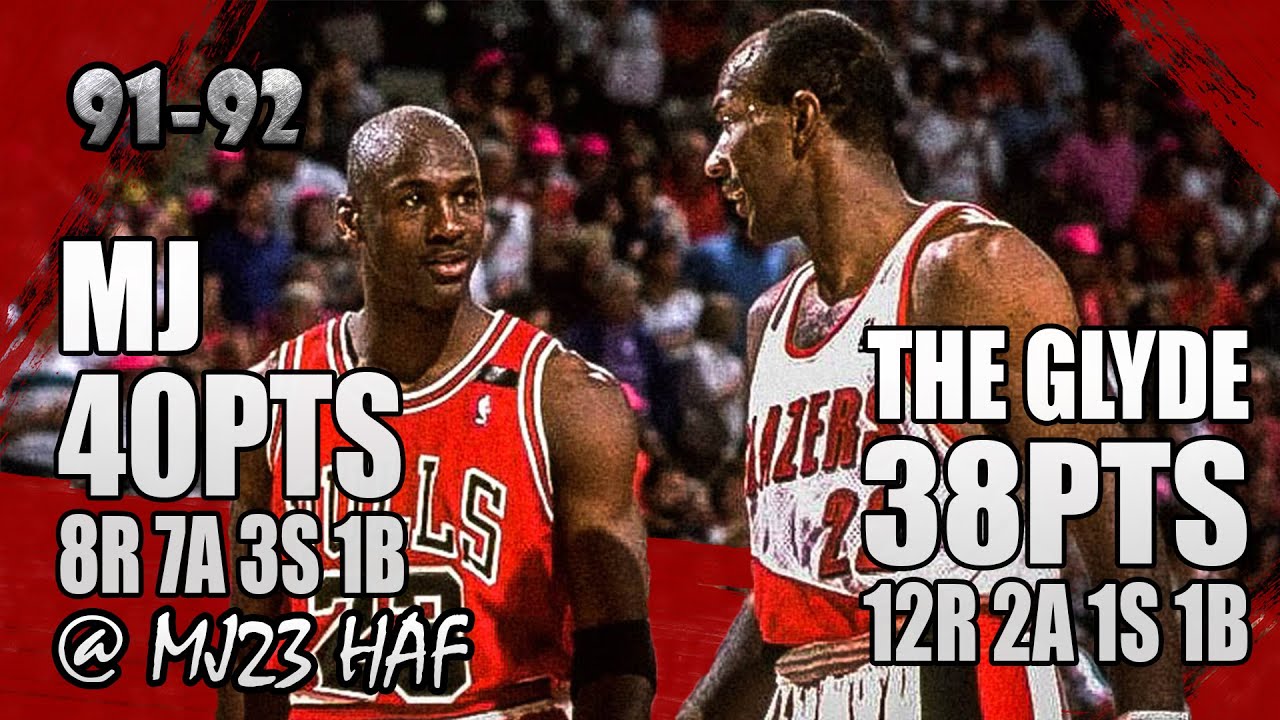 Michael Jordan vs Clyde Drexler Highlights (1991.11.29) - 78pts, NBA RIVALRY at ITS BEST!MUST WATCH!