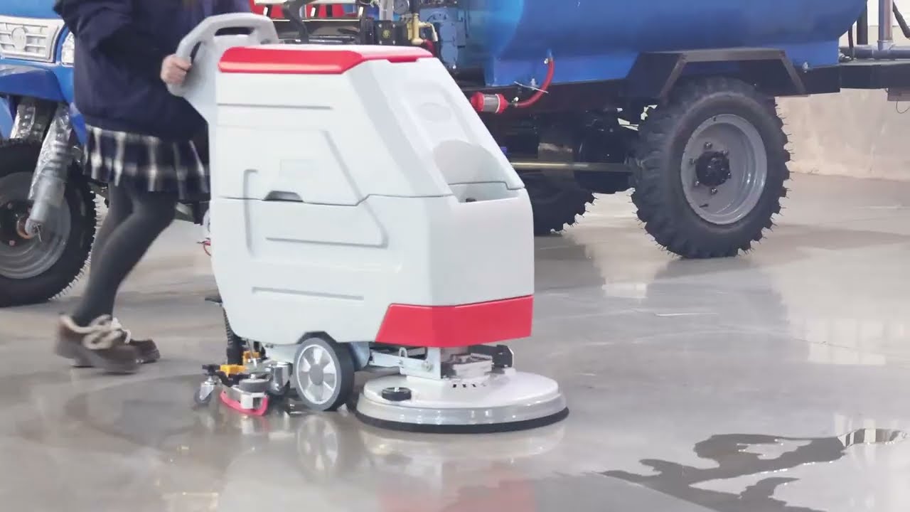 GDW1 500mm Walk-Behind Floor Scrubber | Compact & Efficient Cleaning Solution