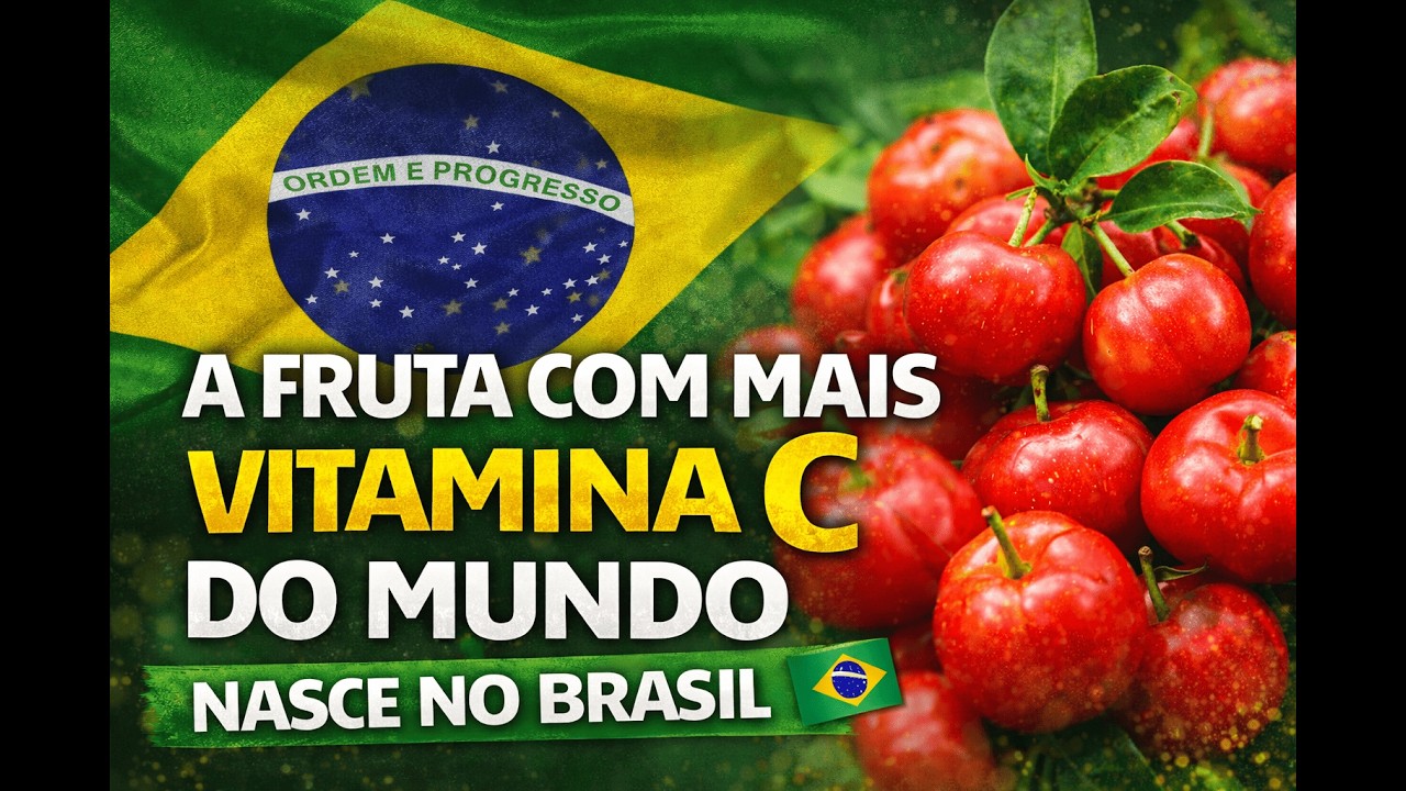 A FRUTA COM  MAIS VITAMINA C DO MUNDO Nasce no Brasil
