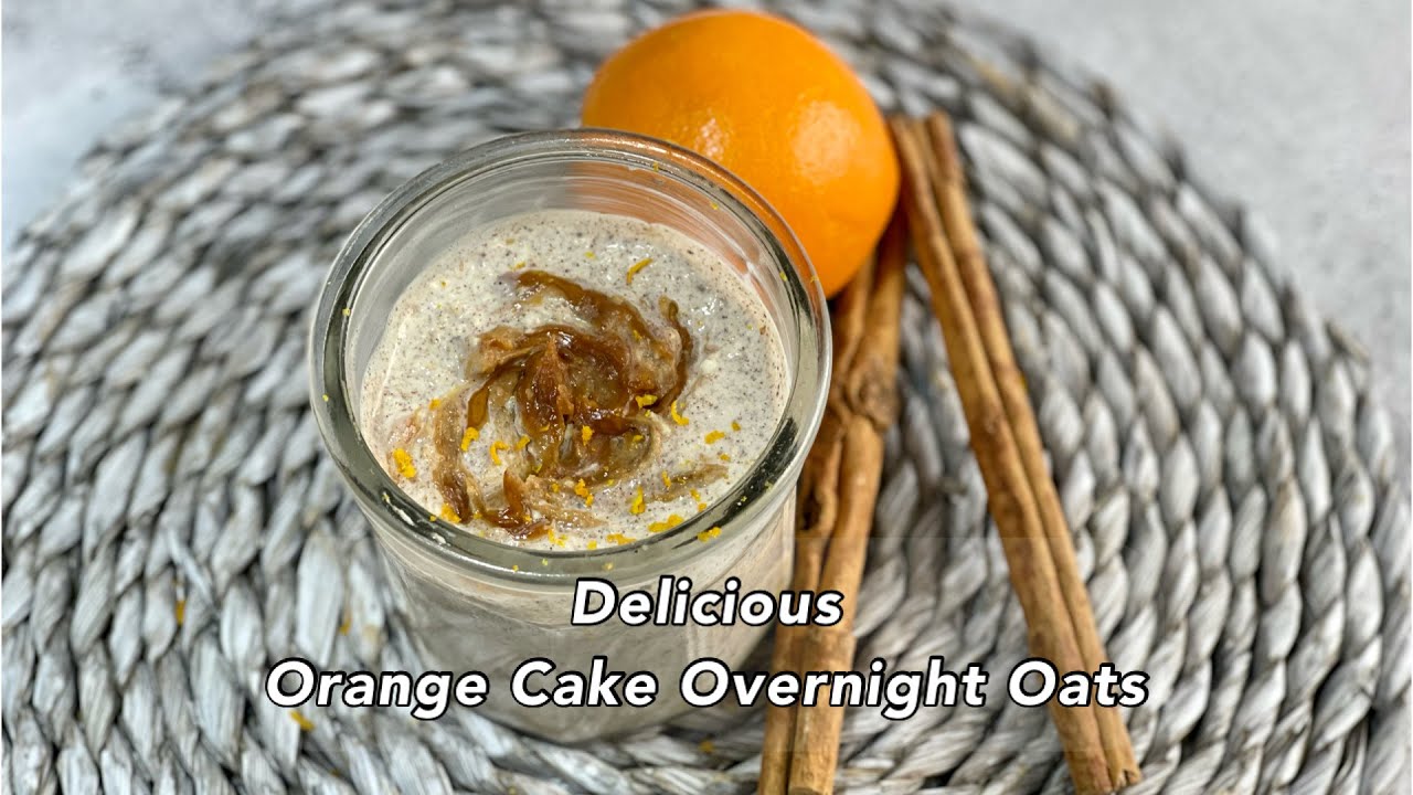 PORTAKALLI KEK TADINDA YULAF PUDİNG | Orange Cake Overnight  Oats