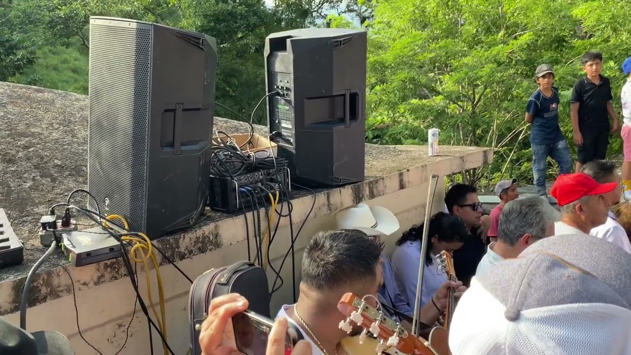 Despiden a miguel de  virtud hidalguense musicos huapanngueros y su amigo compositor le canta