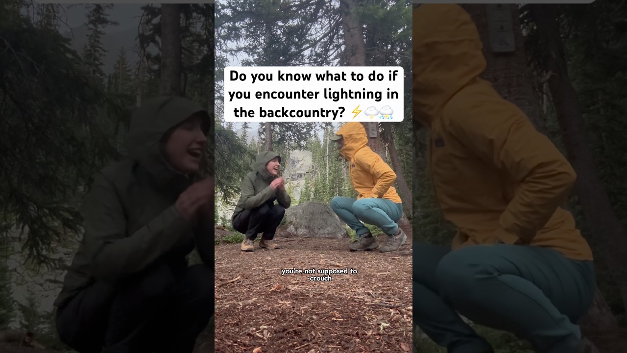 What to do if you encounter lightning in the backcountry