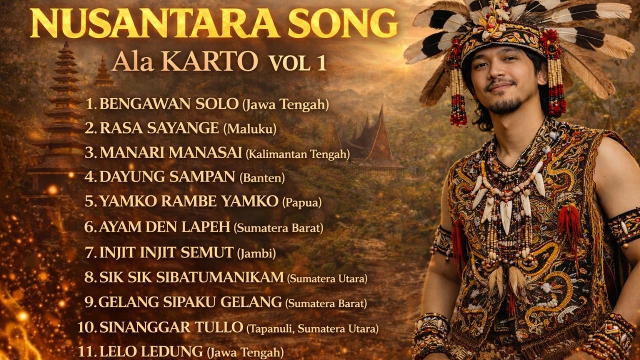 NUSANTARA SONG VOL 1 – Playlist Lagu Nusantara Paling Enak Didengar | KARTO MUSIK