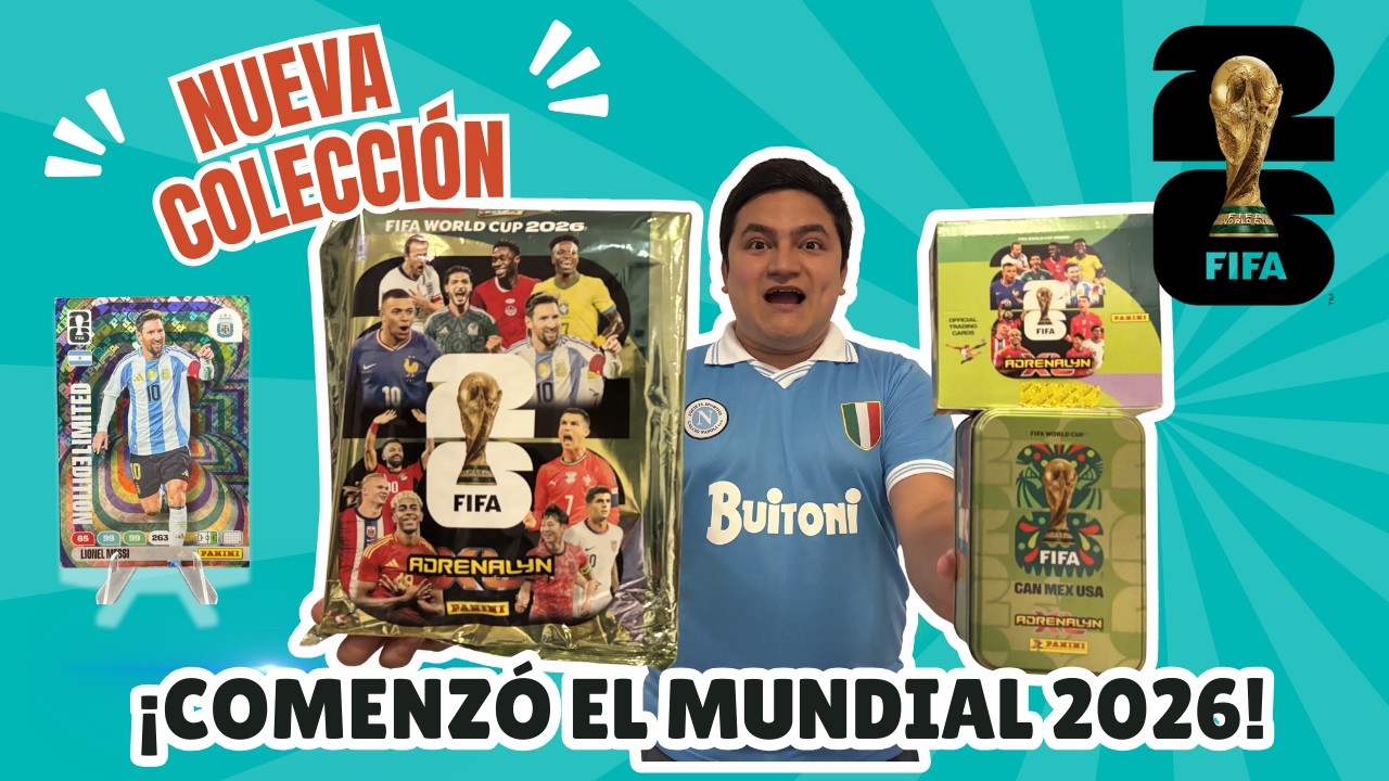 ¡ARRANCAMOS EL MUNDIAL 2026! 🌎🔥 Mega Opening Adrenalyn XL Panini (2 Cajas + Starter + Lata)