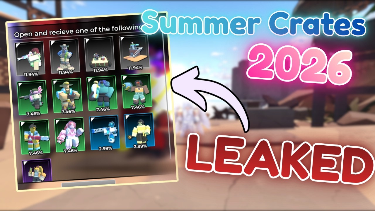 TDS Developpers accidentally LEAKED the new Summer Crates! | Roblox Tower Defense Simulator