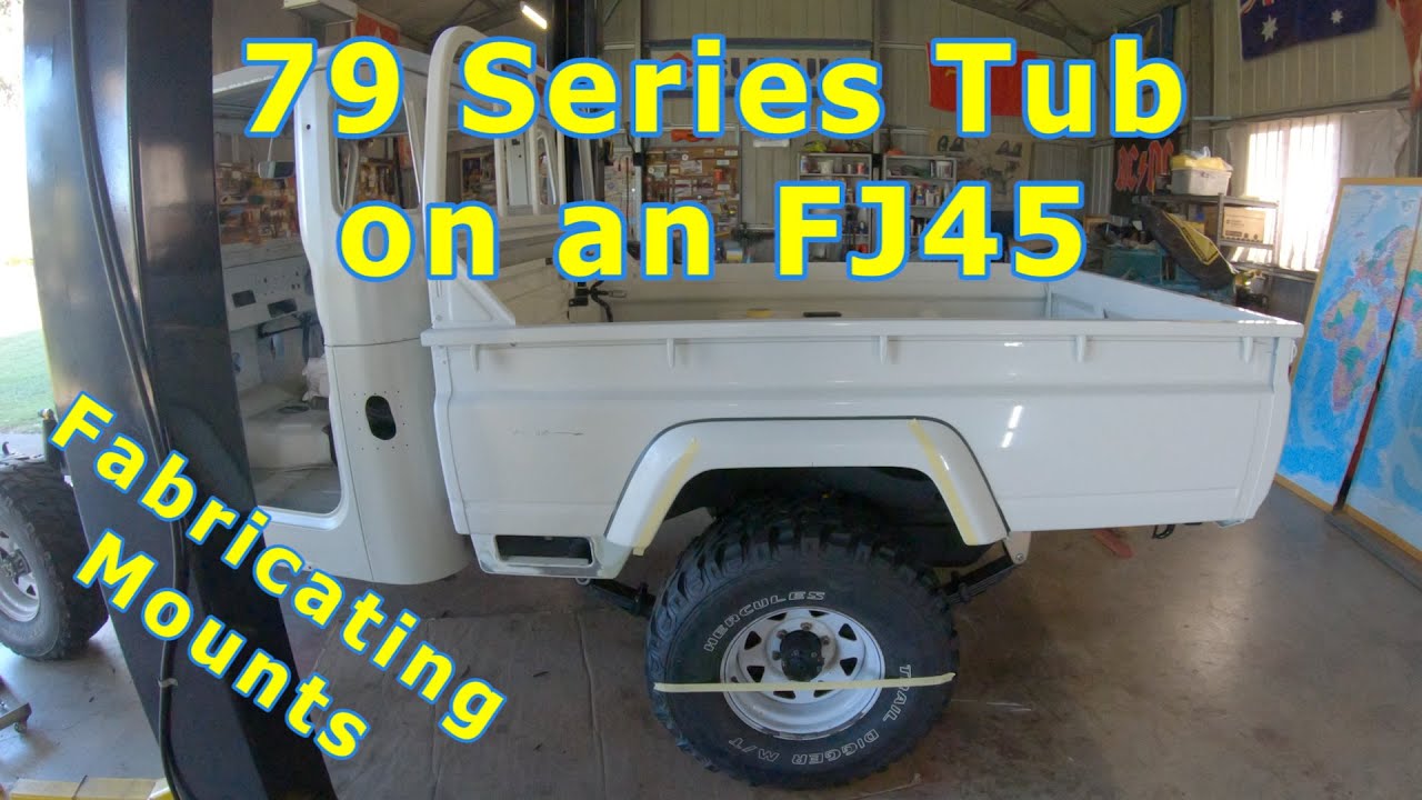FJ45 Landcruiser Restoration | 79 Tub onto a 40 Series Landcruiser | Fabricating Mounts | Episode 19