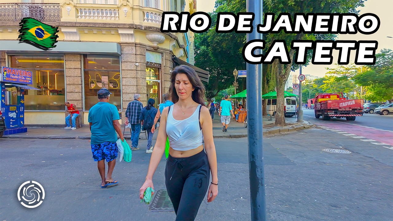 Прогулка по УЛИЦАМ РИО-ДЕ-ЖАНЕЙРО: Rua do Catete e Museu da Republica 🇧🇷 Бразилия | 2024 【 4K UHD 】