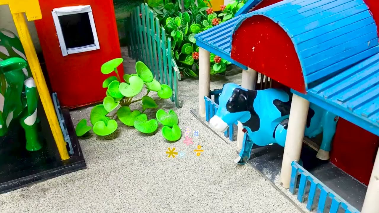Sapilucu  Toy Animals Loading on Truck – Cow 🐄 & Elephant 🐘  Cow Videos