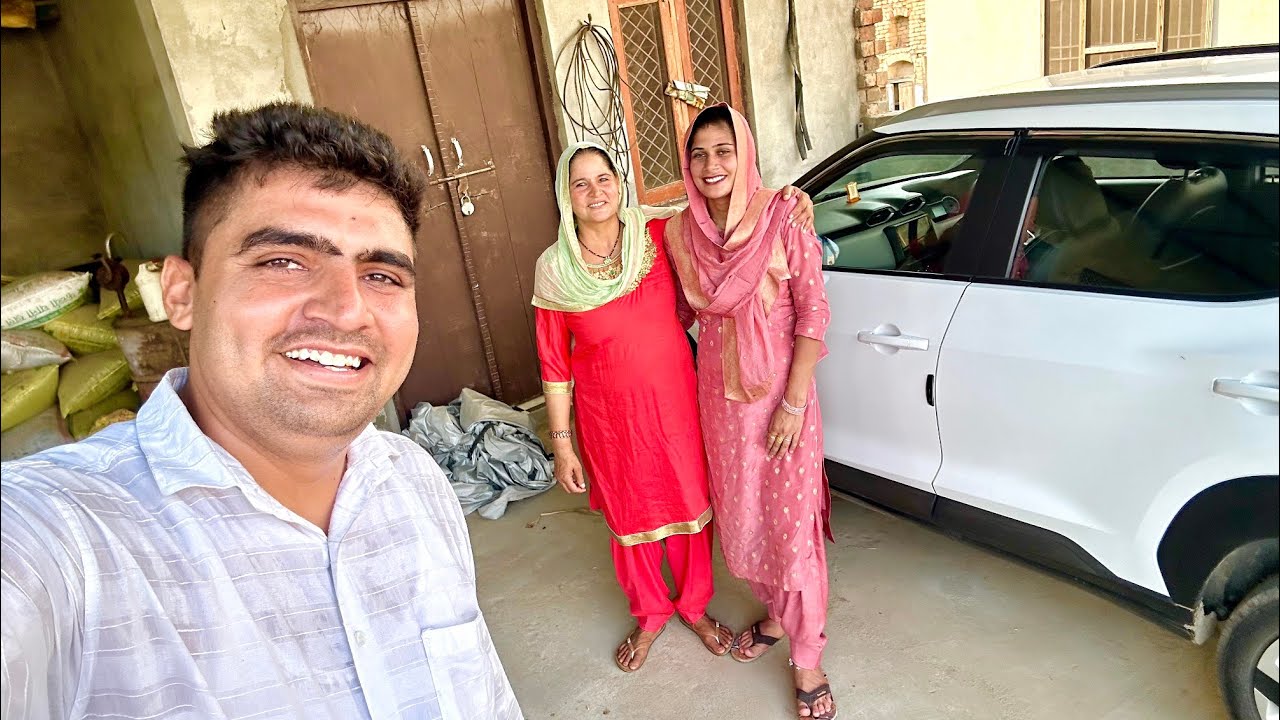 मौसी ने दी पूजा को नई गाड़ी की पार्टी amit boss narwana pooja vlog car vlog family vlog new car vlog