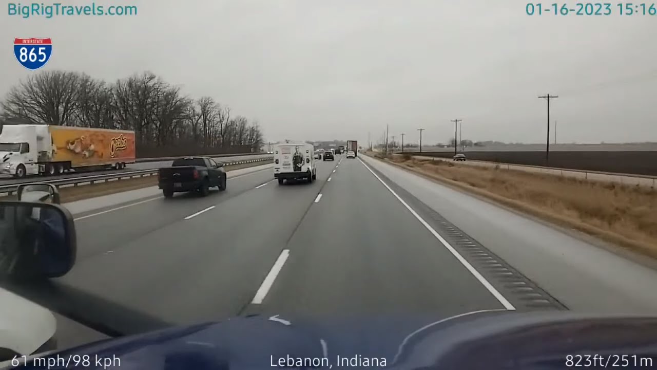 BigRigTravels LIVE | Anderson to De Motte, IN (1/16/23 2:15 PM)