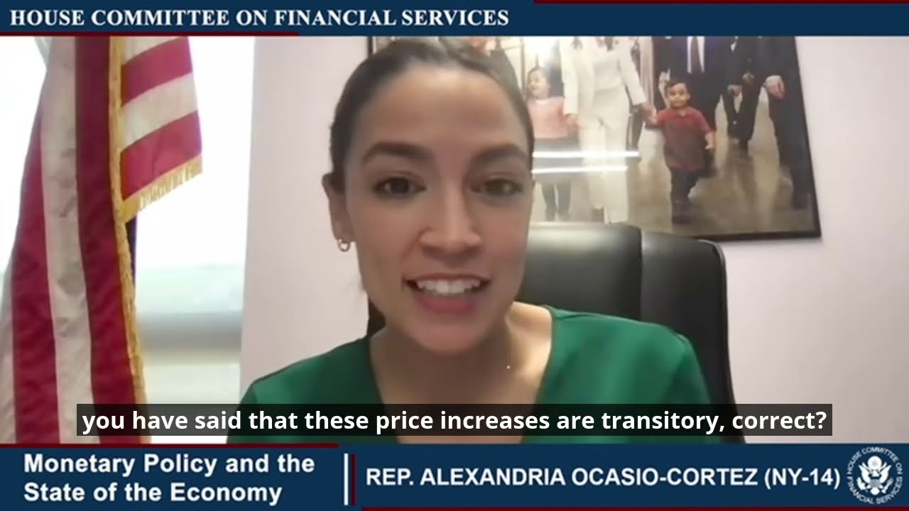 Rep. Ocasio-Cortez Questions Federal Reserve Chair on Inflation and Interest Rates