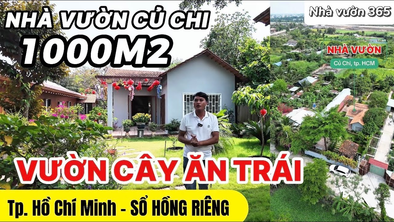 Nhà vườn Củ Chi 1000m2 tại Bình Mỹ cần bán, giảm 1tỷ | tập 0741