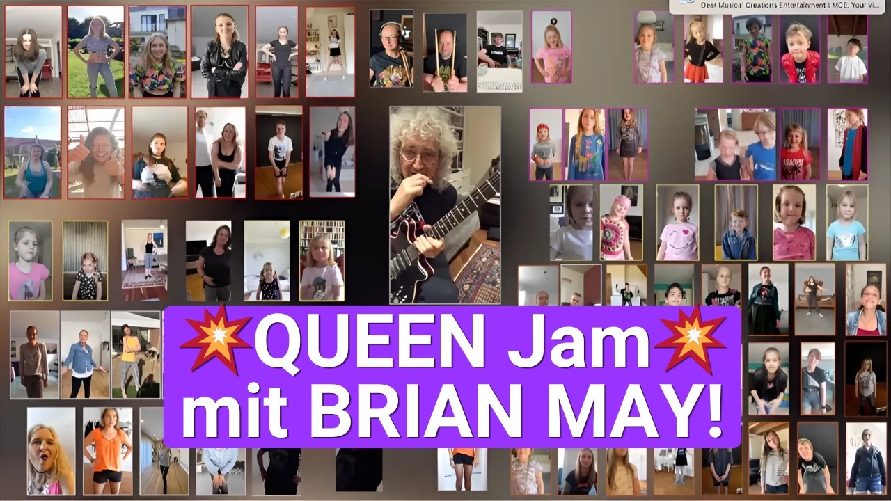 Hammer to Fall: Musicalschule Ahrensburg feat. Brian May (#jamwithbri)