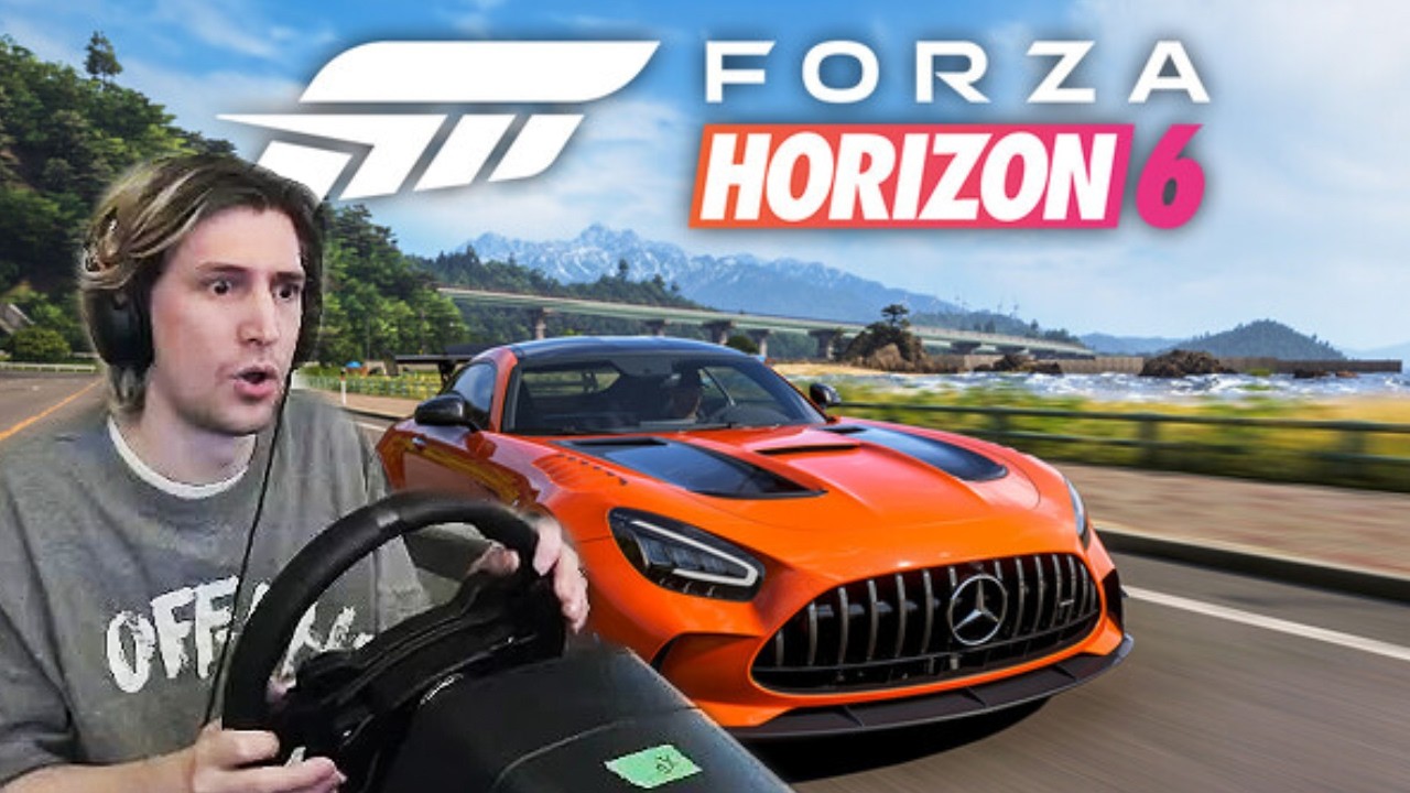 xQc СРЫВАЕТСЯ во время игры в Forza Horizon 6!