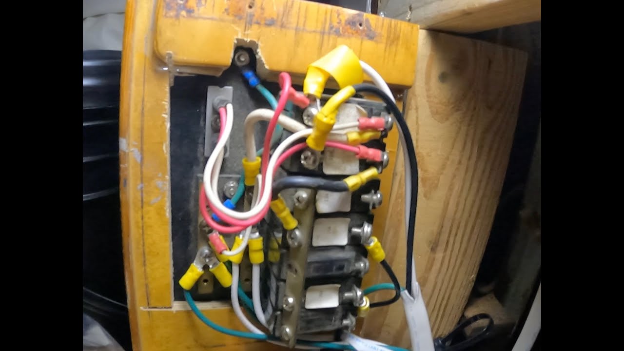 30 amp shore power installation on a sailboat