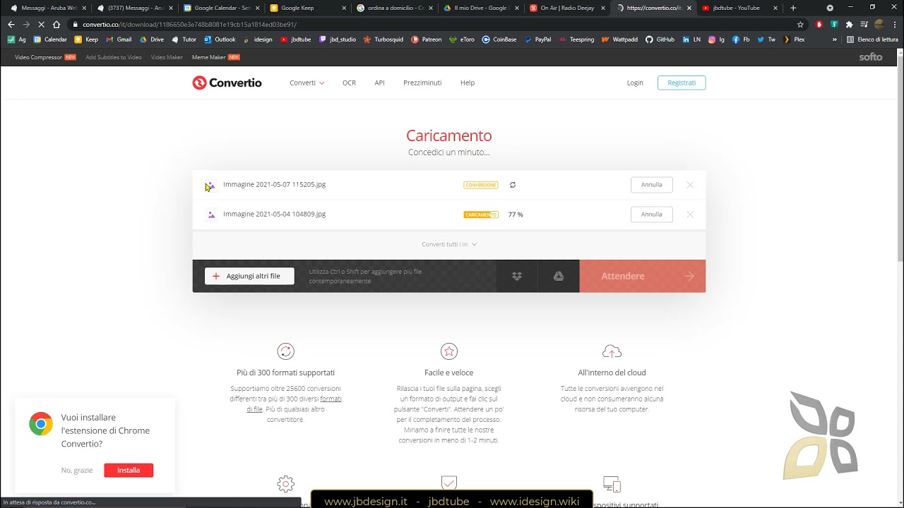 Video Guida - Convertire File Immagini, Documenti, Pdf, Ebook, Audio, Video, Altro con Convertio
