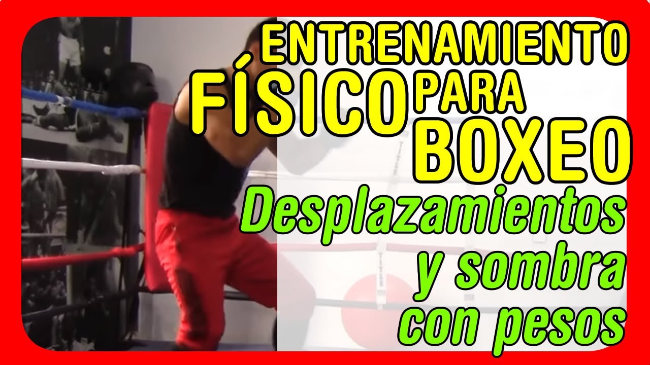 Entrenamiento físico para boxeo 🥊 Desplazamientos de boxeo y sombra con pesos