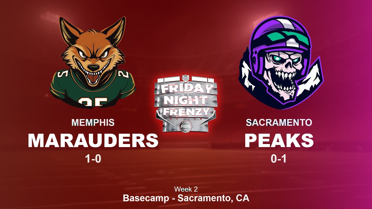 FNF MEMPHIS MARAUDERS AT SACRAMENTO PEAKS WEEK 2: FOOTBALL RIVALS PRO LEAGUE ‘26￼