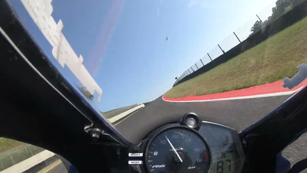 First laps at mugello testing bike after fall.
