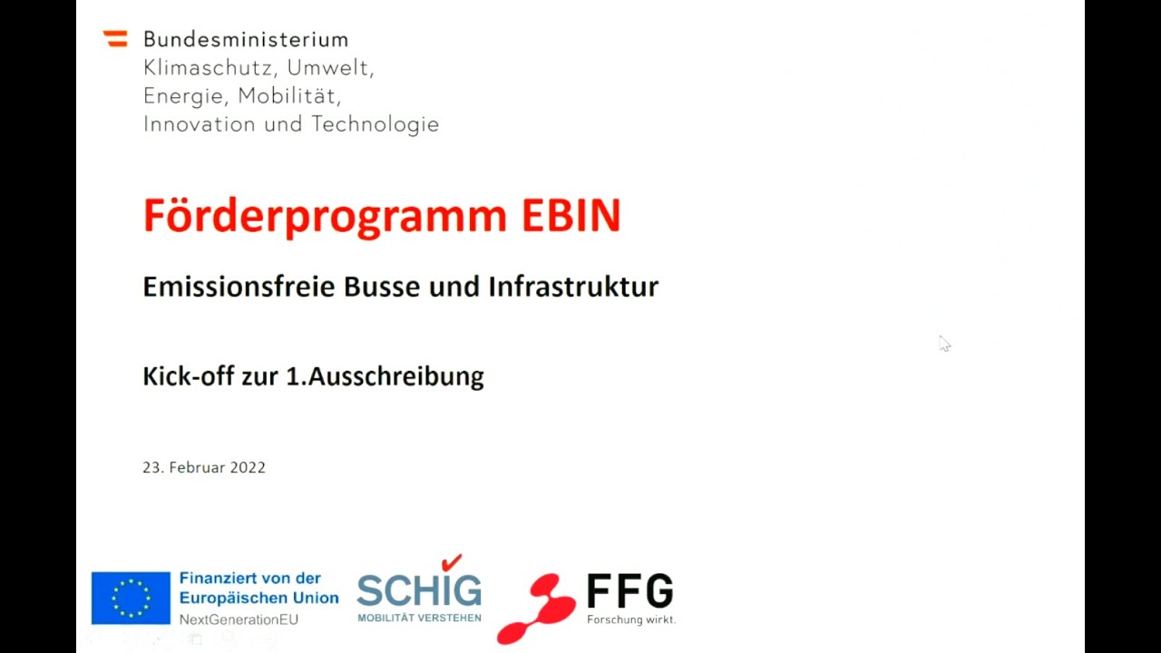 EBIN - Emissionsfreie Busse und Infrastruktur