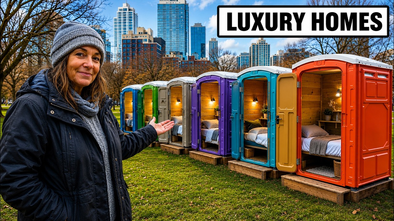 What It&rsquo;s Actually Like Living Inside Port-a-Potty Homes for Homeless People