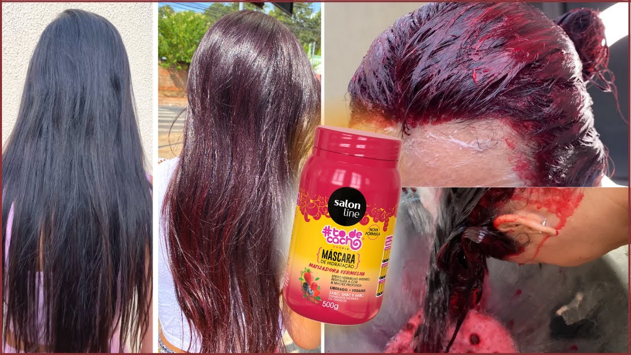 MÁSCARA MATIZADORA VERMELHA SALON LINE - PINTA O CABELO NATURAL MESMO?