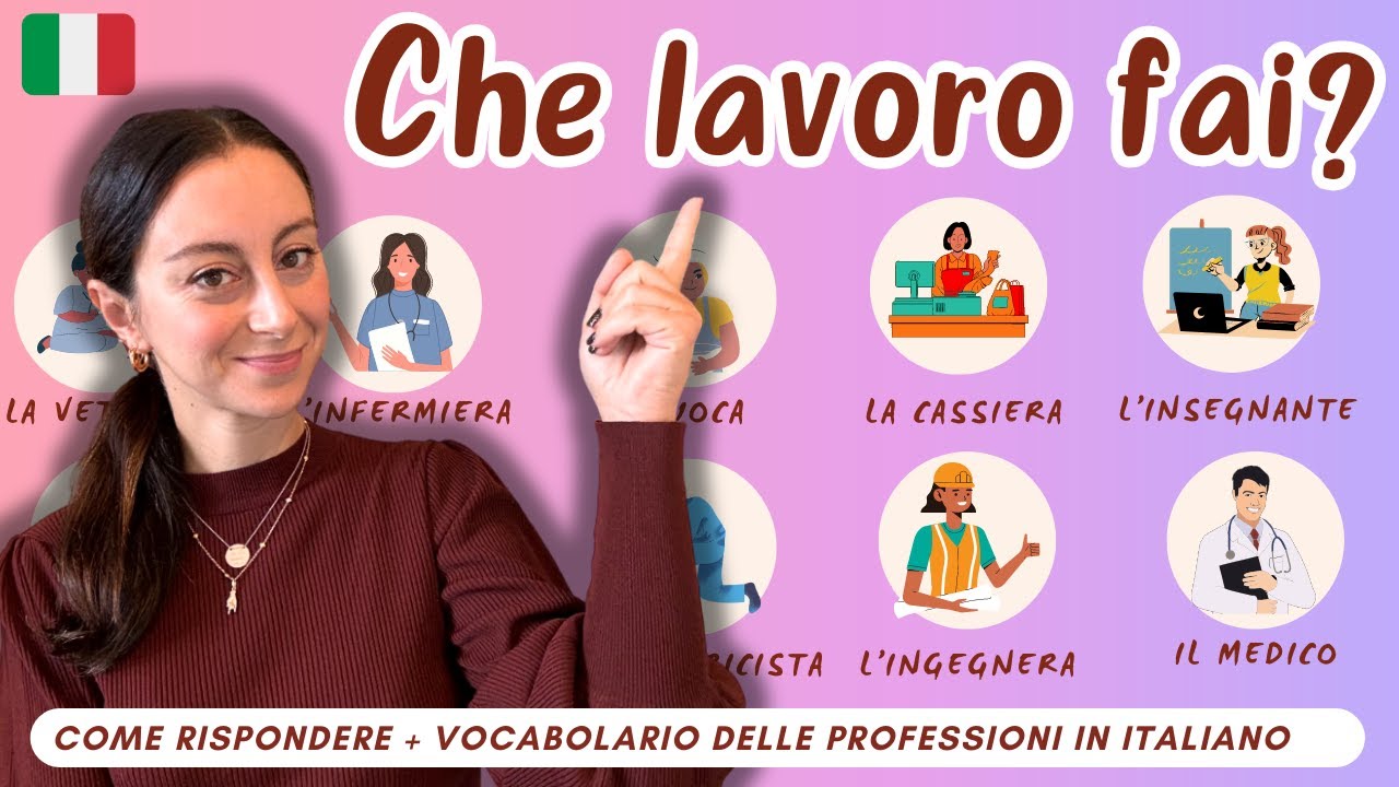Che lavoro fai? Come rispondere + vocabolario delle professioni | Learn Italian