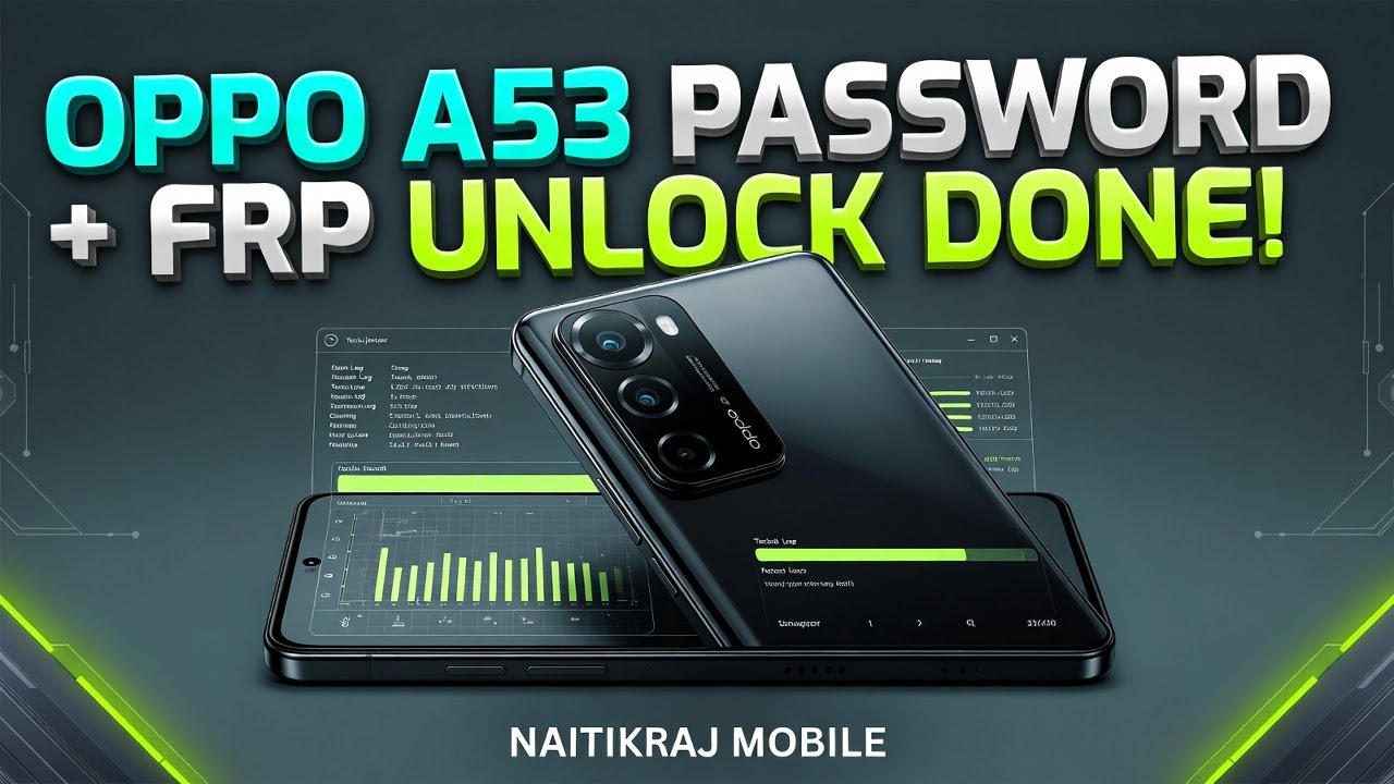 OPPO A53 PASSWORD + FRP UNLOCK @NaitikRajMobile