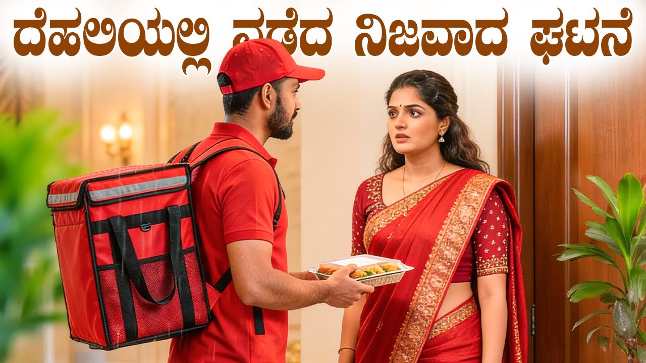 ದೆಹಲಿಯಲ್ಲಿ ನಡೆದ ನಿಜವಾದ ಘಟನೆ | Delivery Boy Saved Rich Lady Life | SHAKTHI KANNADA