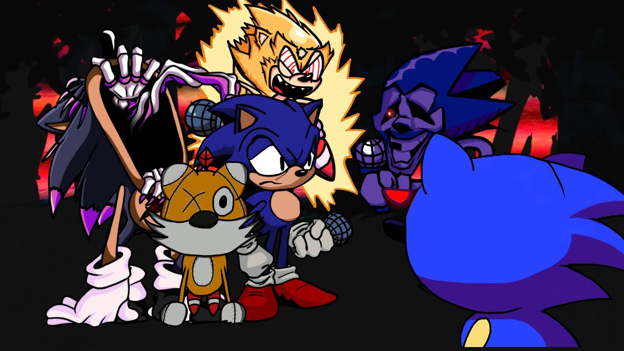 Quadruple Quarrel But Lord X, Tails Doll, Majin, Fleetway, Faker/EXE, And Sunky Sing It - Sonic.exe