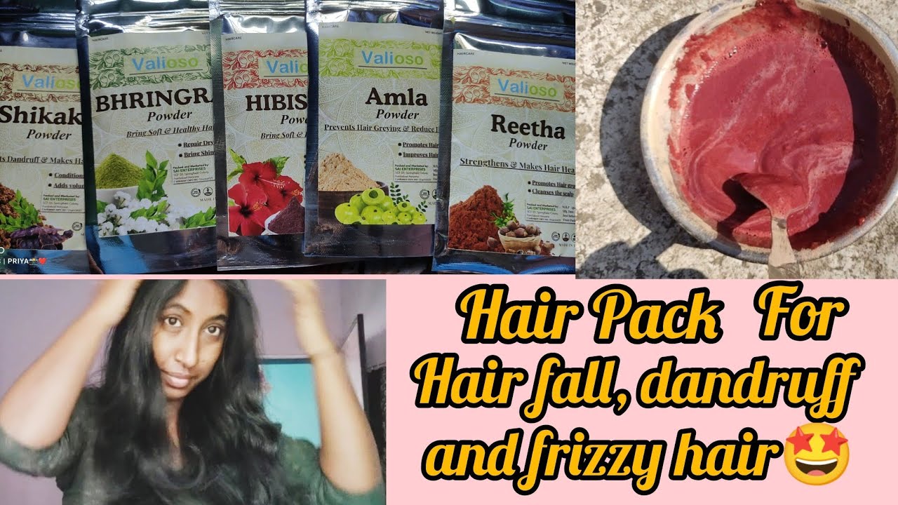 Hair Mask for Hair growth,Hair fall and frizzy Hair/Amla,Reetha,Shikakai,Bhringraj and Hibiscus pack