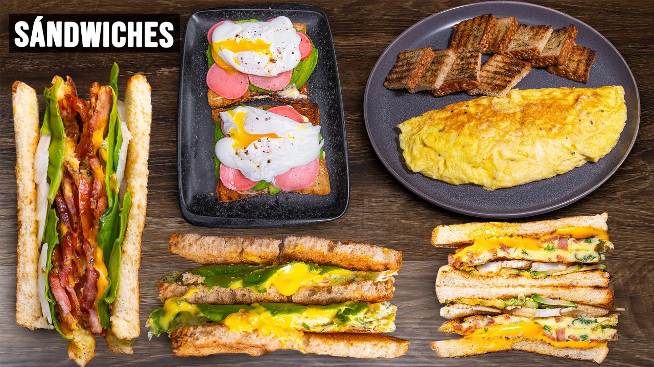 SANDWICHES! 5 Opciones Fáciles de Preparar para el Desayuno | Abelca