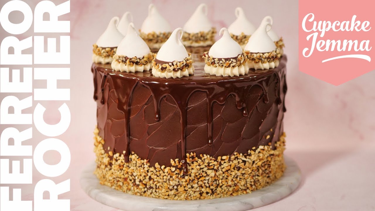 Ferrero Rocher Layer Cake Recipe & Decoration Tutorial | Cupcake Jemma