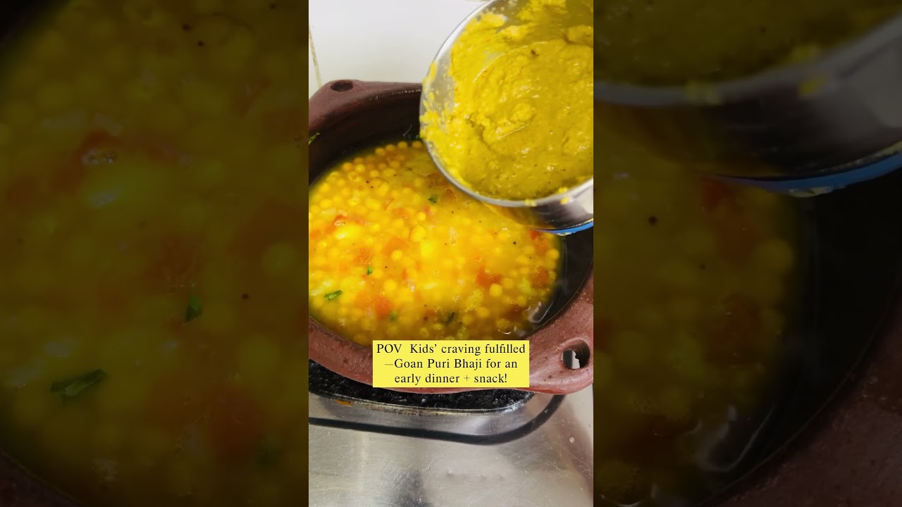 Goan-Style Puri Bhaji for Dinner! #GoanPuriBhaji #CrispyFluffyPuris #WhitePeasBhaji #FamilyMeal