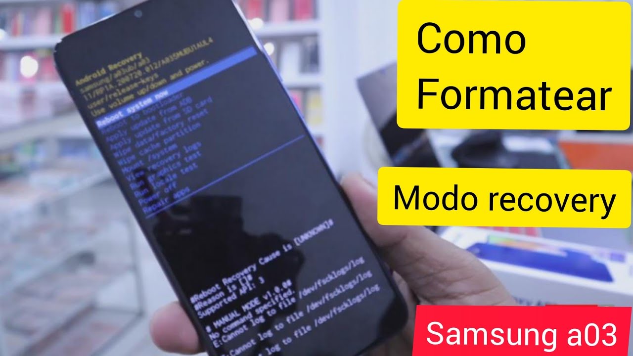 formatear samsung a03 [ modo recovery ] hard reset