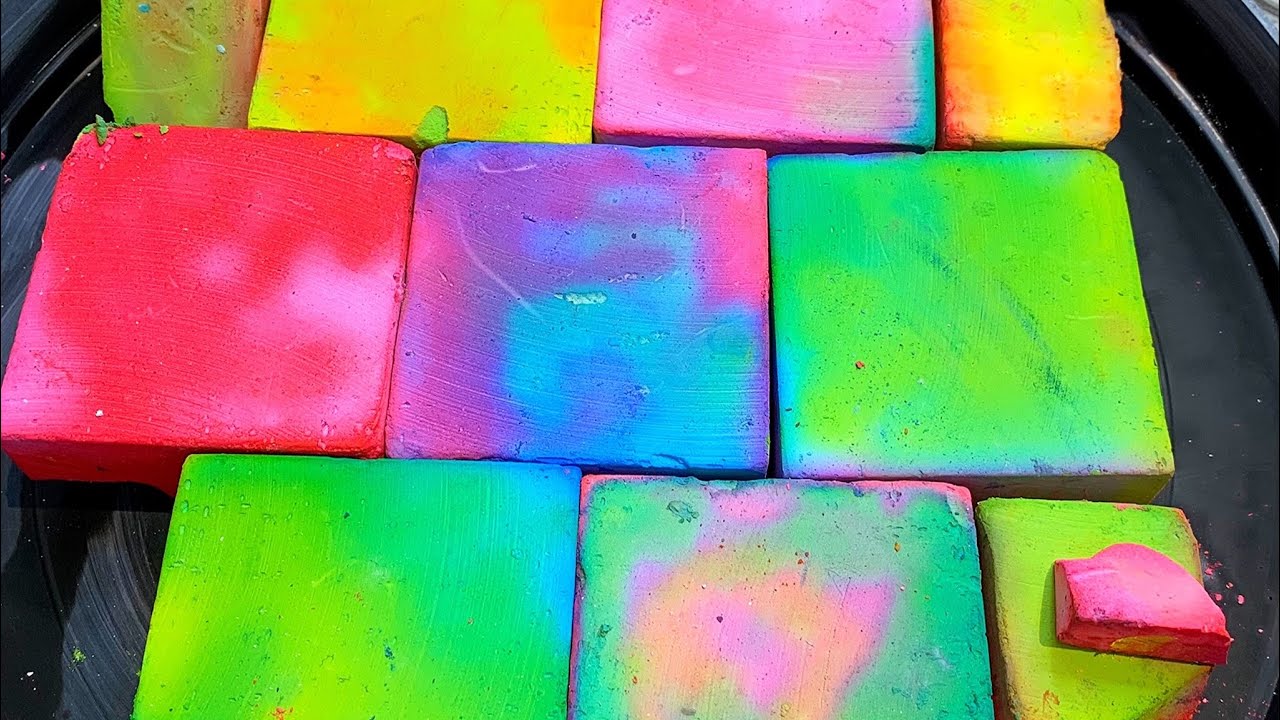 ASMR | Tye Dye Element | crunchy | colourful | powdery | satisfying | relaxing | calming