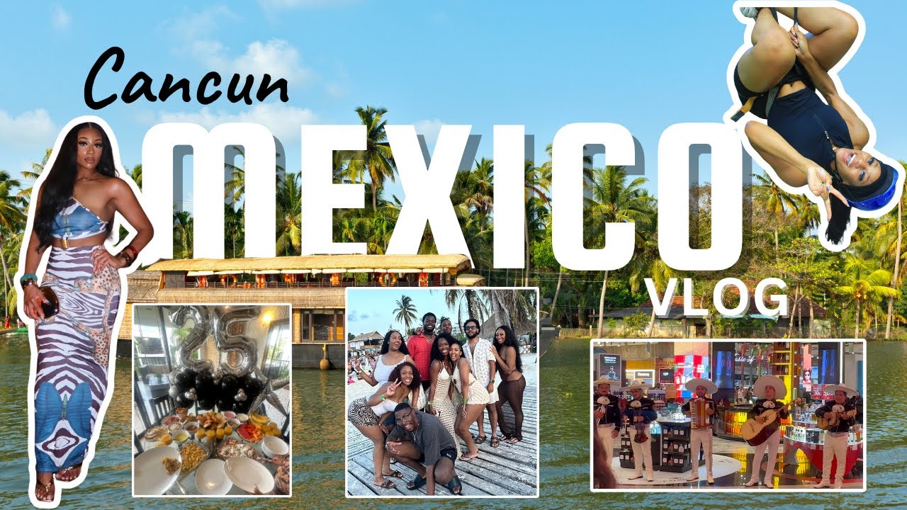 Cancun Mexico Travel Vlog | Ziplining + Party Boat + Clubs + Dinner | 2025