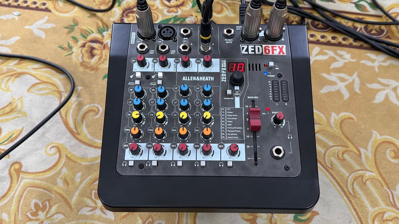 Mixer bãi Allen heath zed6fx chỉnh effect rất dễ