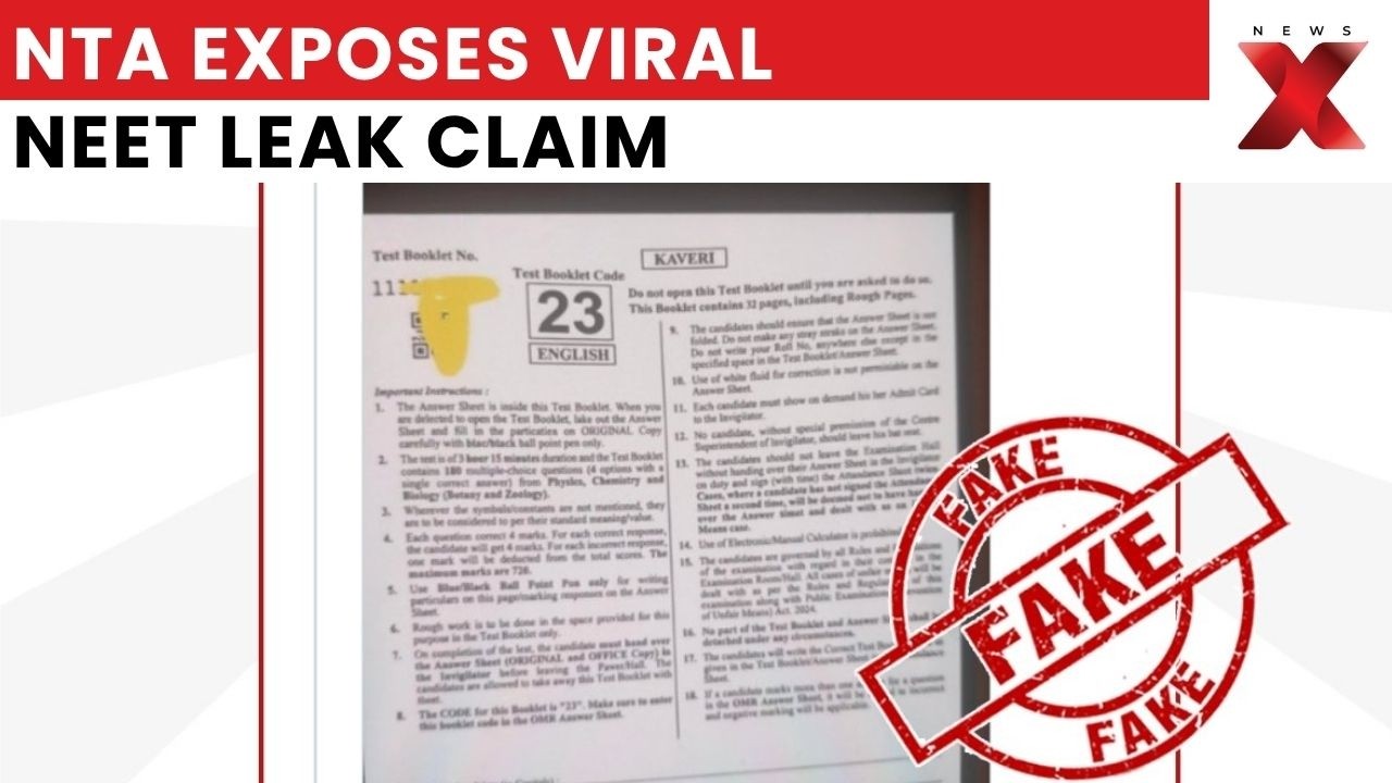 NTA Debunks Viral NEET 2026 Paper Leak Video, Calls Claims Fake | NewsX