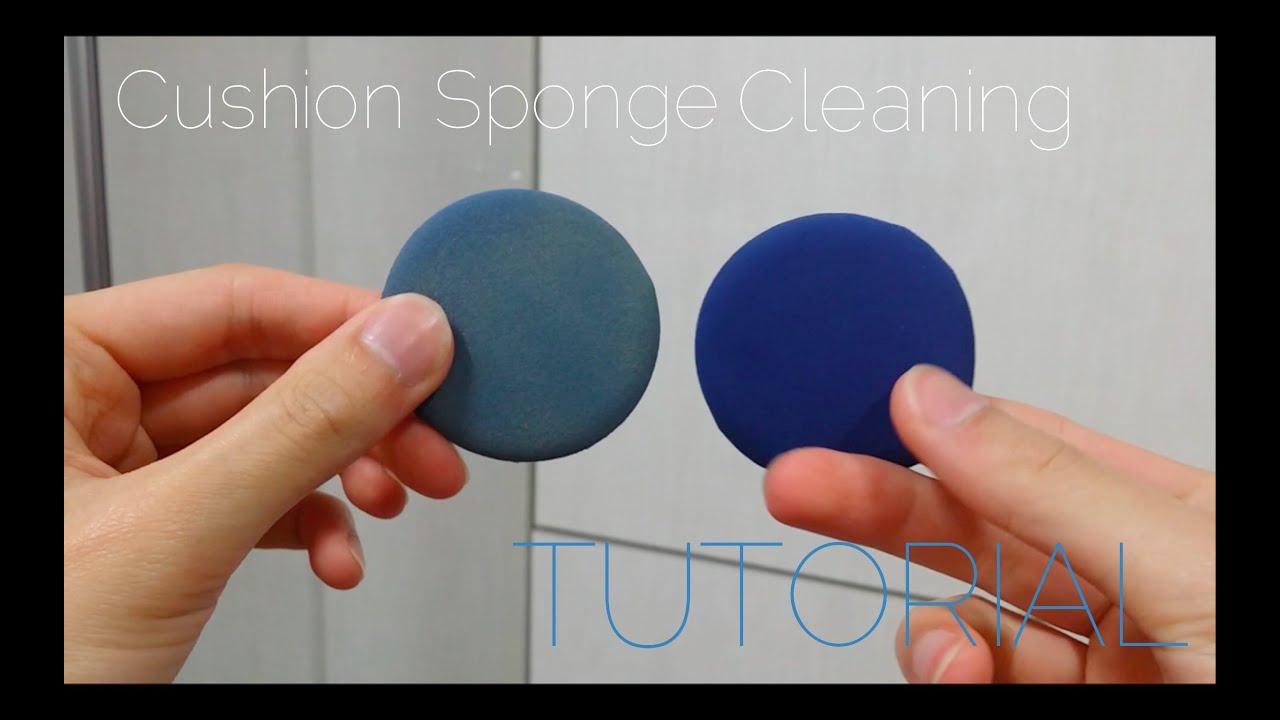 HOW TO: Clean Your BB Cushion Sponge! BB 쿠션 스펀지 클리닝 - mrpanda101