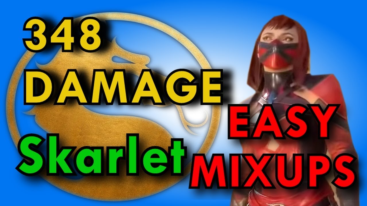 MK11 - Skarlet Easy 348 Damage Beginner Combo + Mixup Options