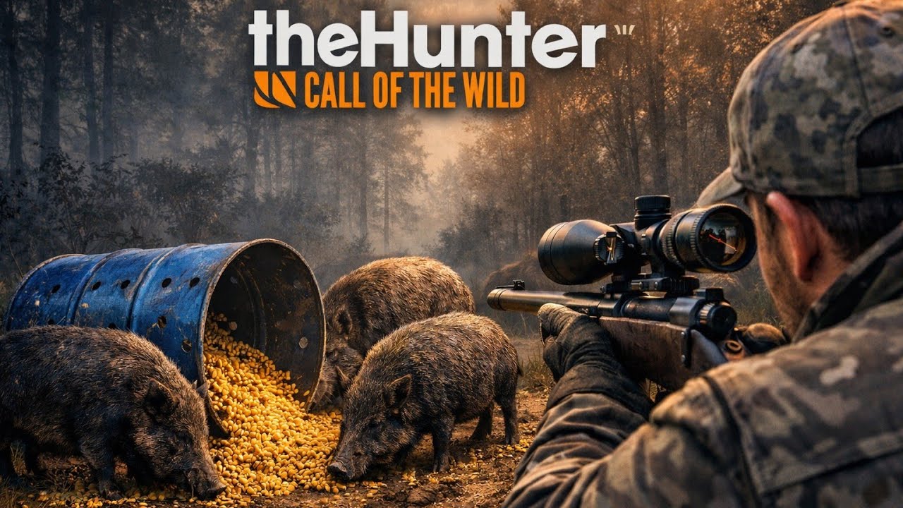 Caza de Jabalies en los comederos - theHunter: Call of the Wild - PS5