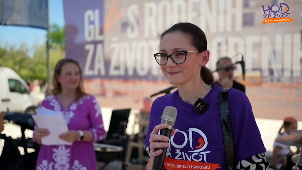 Zadar, Hod za život, 1. 6. 2024. - govor dr. Nikolina Penava