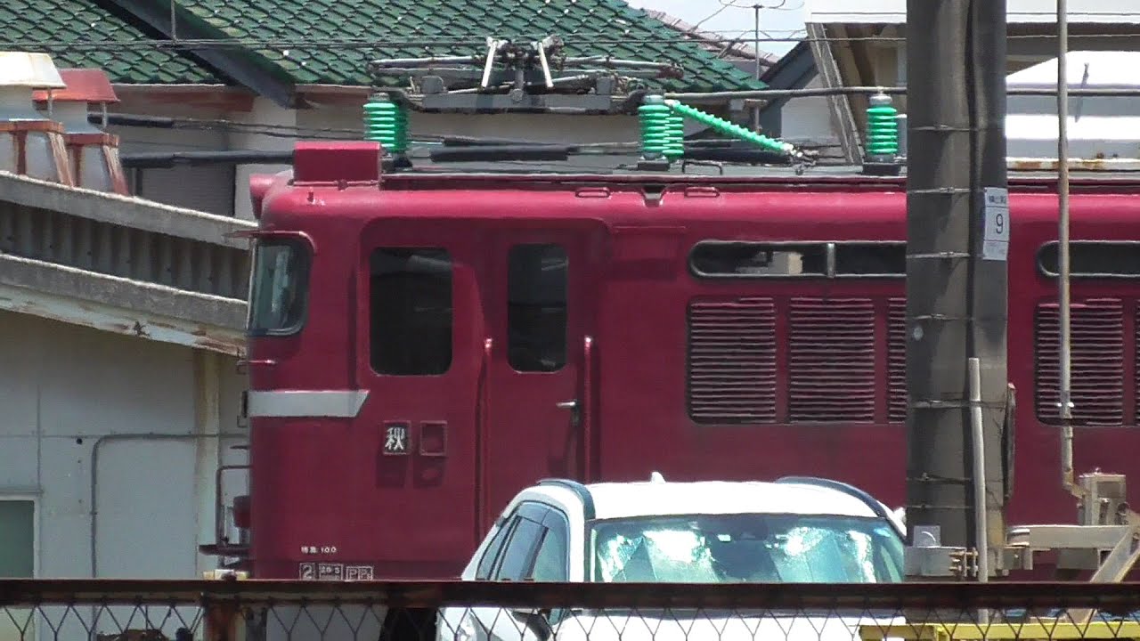 2022年6月30日 EF81 136(秋田車両センター所属)が秋田から高崎へやってきた!!　乗務員訓練中のEF66 121、唯一の広島更新色EF65 2127　ぐんま車両センター、高崎機関区