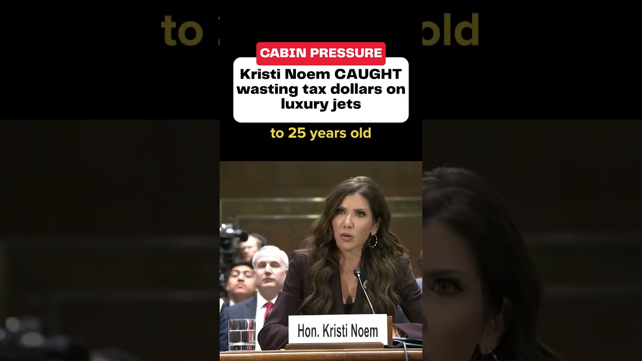 Cabin Pressure: Kristi Noem CAUGHT wasting tax dollars on luxury jets