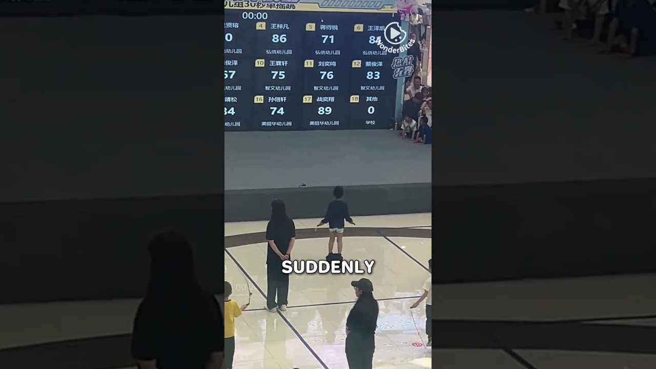 When His Pants Fall Down, This Kid Just KEEPS JUMPING!