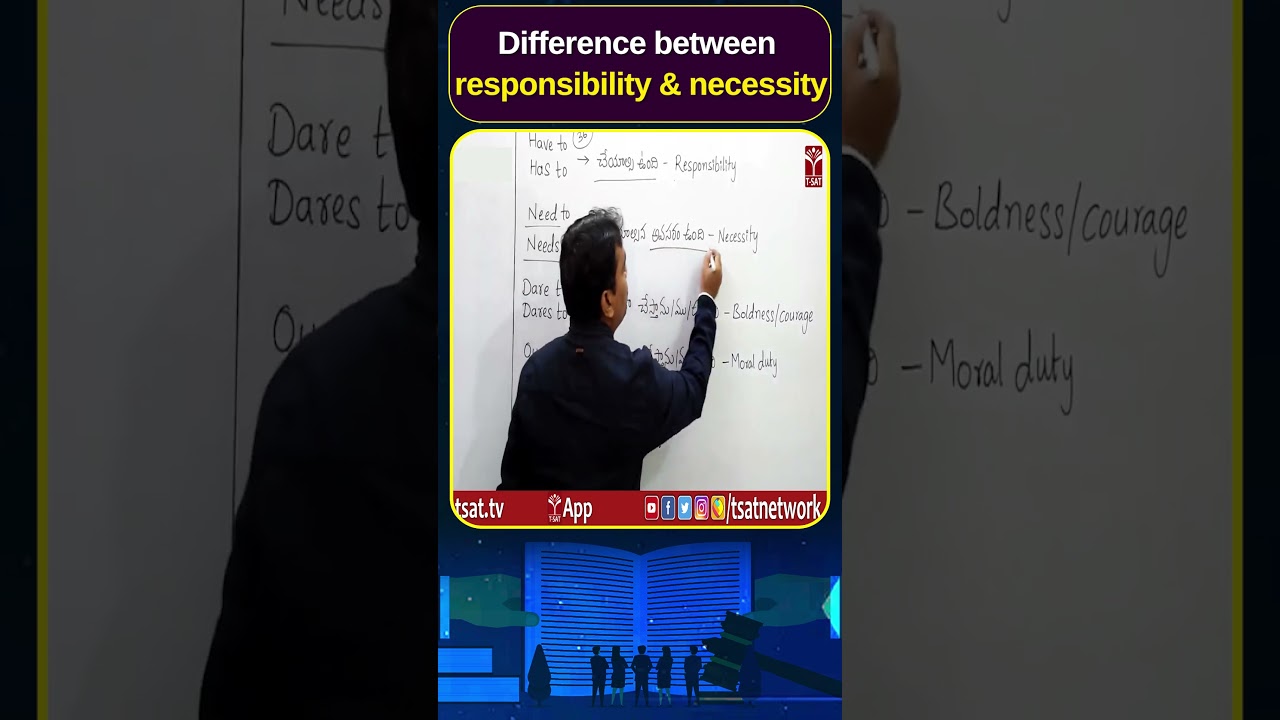 Difference between responsibility & necessity || T-SAT