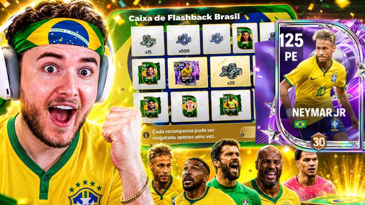 FUI o PRIMEIRO a PEGAR o NEYMAR 120 + JOGADORES BRASILEIROS no FC Mobile ?!